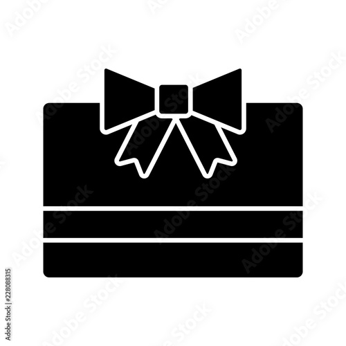 Gift card glyph icon