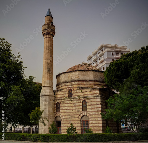 exterior view to Muradie aka Xhamia e Muradies, former Byzantine church, Vlore, Albania photo