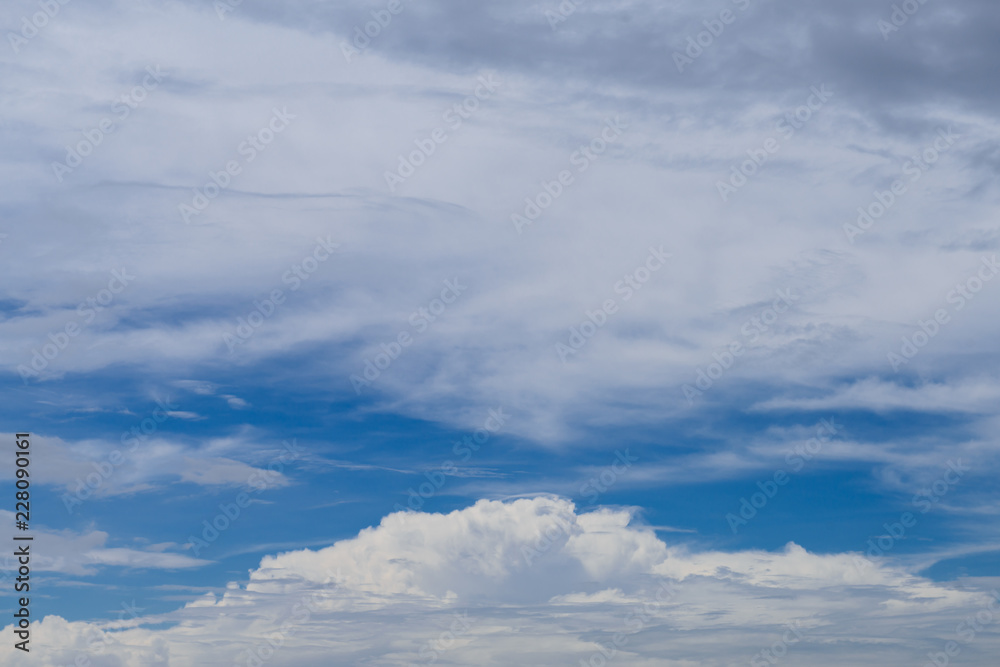Rain clouds forming with blue sky background Rain clouds forming with blue sky background