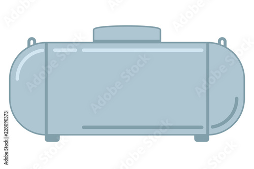 Propane Gas Tank filled outline. Clipart image isolated on white background