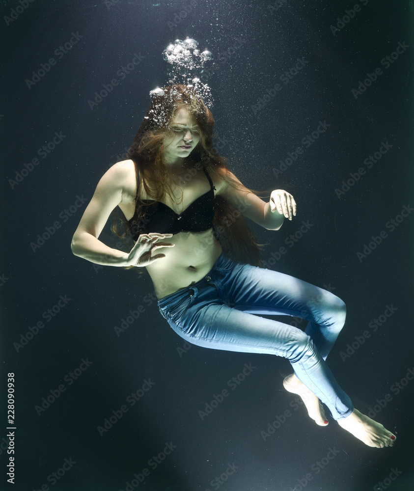 underwater fashion shoot