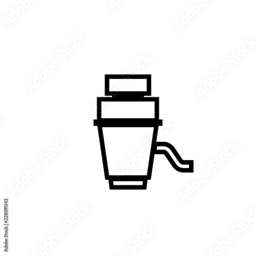 Garbage disposal unit icon. Clipart image isolated on white background