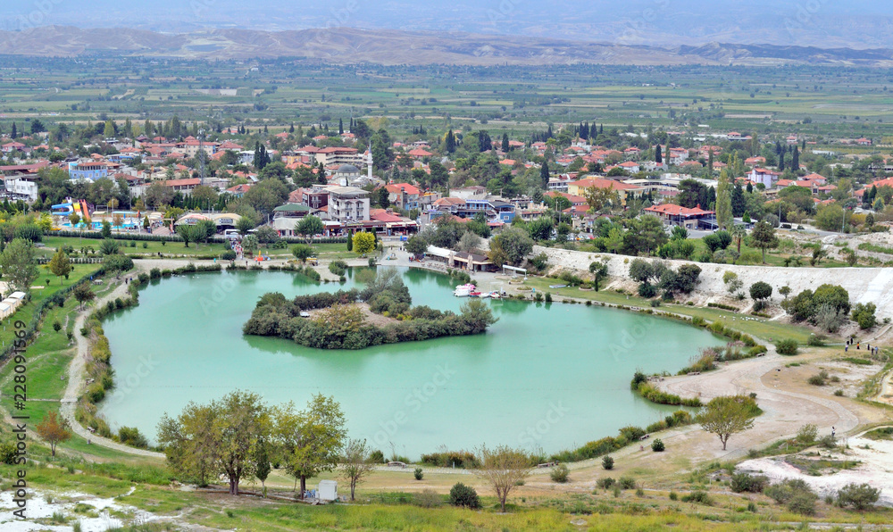 Province of Deneliz in Turkey, top view Province of Deneliz in Turkey, top view