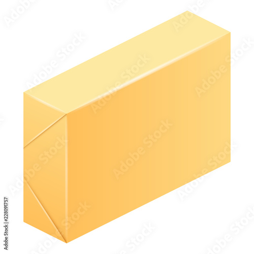 Pack of butter icon. Realistic illustration of pack of butter vector icon for web design