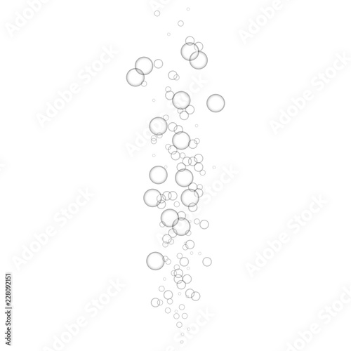 Under sea bubble icon. Realistic illustration of under sea bubble vector icon for web design