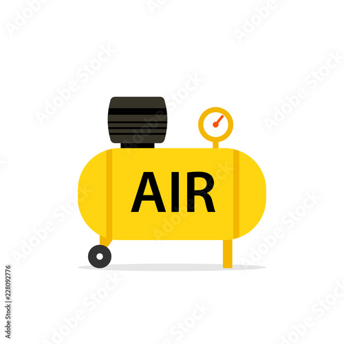 Air compressor icon. Clipart image isolated on white background