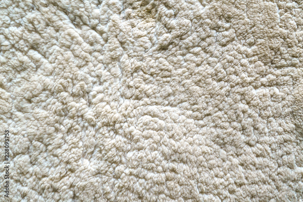 White wool or fur texture for background