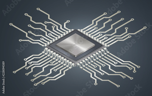 Isometric Computer Processor
