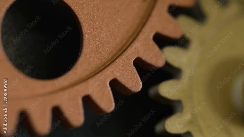 mechanism wheels turning Progress,innovation,ideas close up mechanism wheels turning Progress,innovation,ideas close up