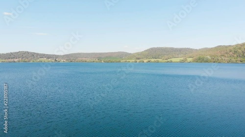  Martignano lake,Rome, Italy aerial view. Nature,wildness,peace photo