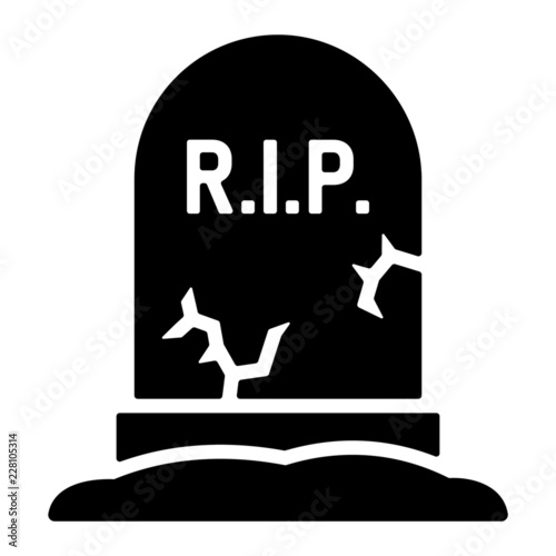 Halloween Icon - Grabstein