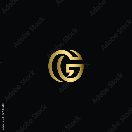 Creative Solid Minimal Letter G Logo Design In vector Format