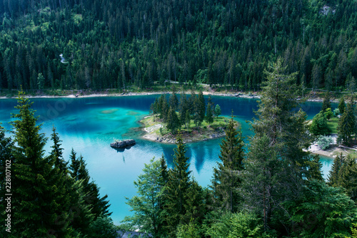 Caumasee lake near Flims, Switzerland.