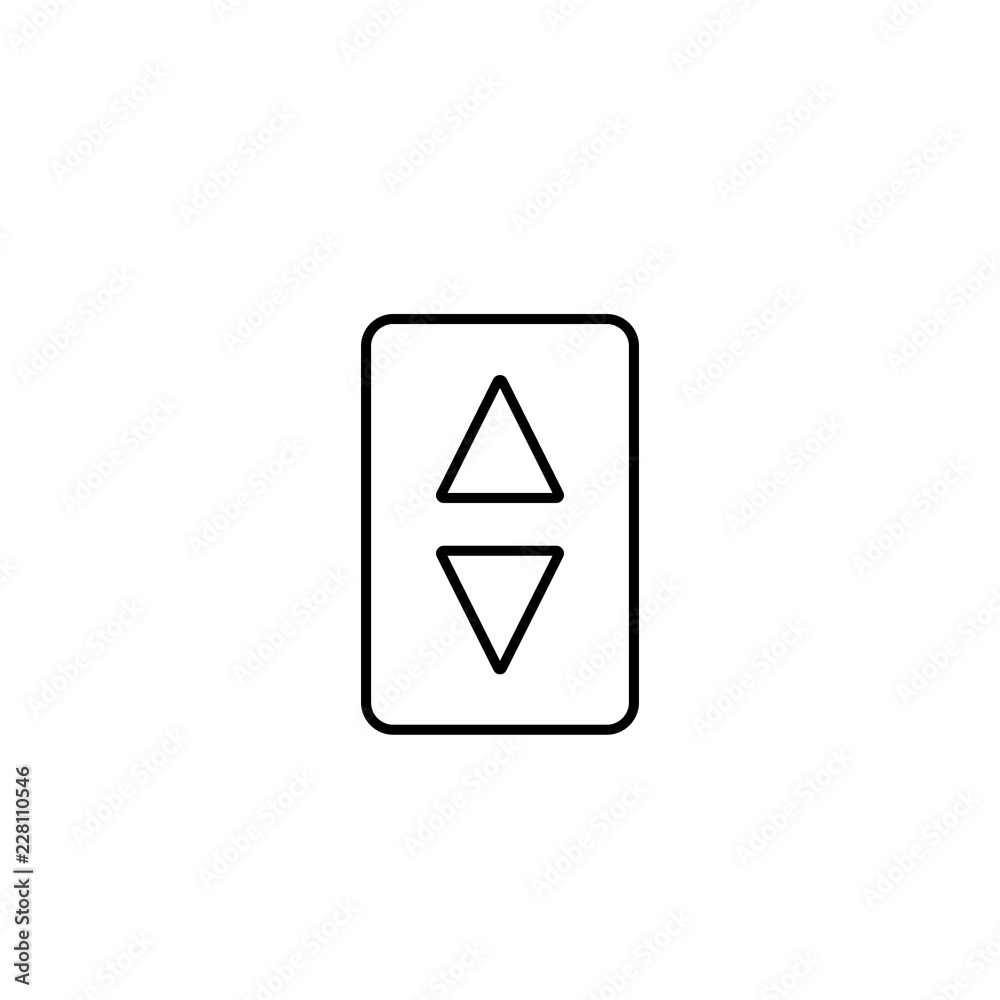 Elevator buttons panel with arrows. Clipart image isolated on white background Elevator buttons panel with arrows. Clipart image isolated on white background