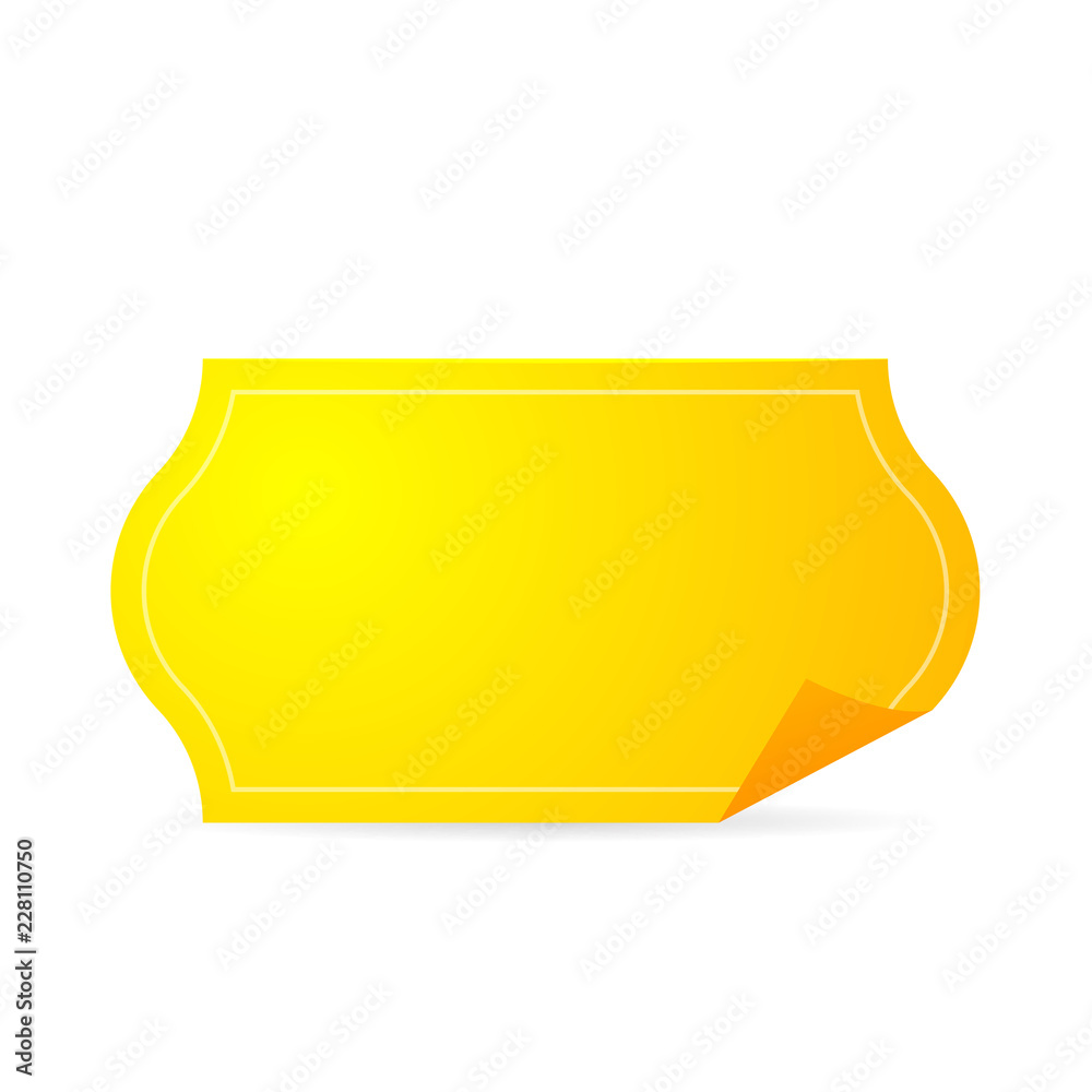 Golden coupon icon. Clipart image isolated on white background Golden coupon icon. Clipart image isolated on white background