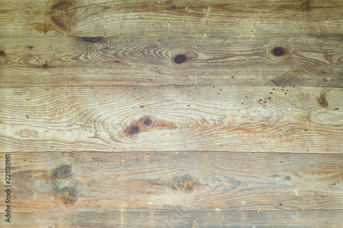 Wall of old wooden boards. Close-up, Background