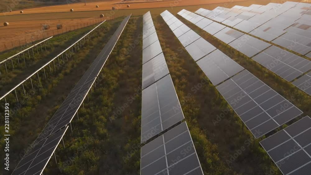 overview of expanse of solar panels. green and renewable energy- Italy overview of expanse of solar panels. green and renewable energy- Italy