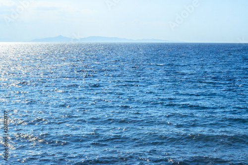 seascape blue water and waves