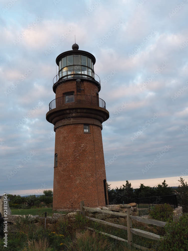 Aquinnah Ligthhouse in der Abenddämmerung, Massachusetts