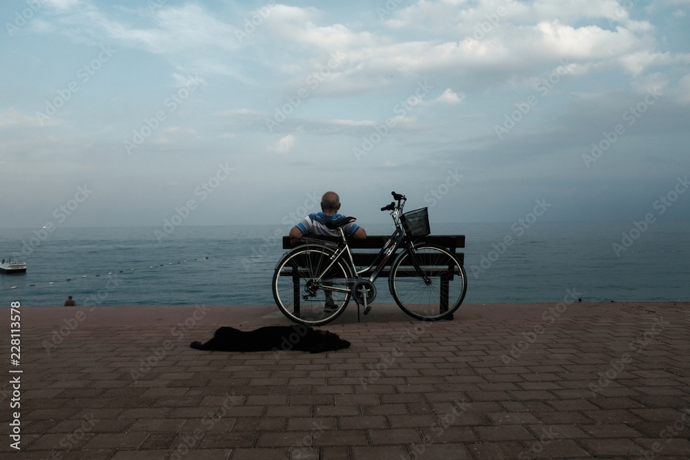 Obraz premium bicycle on the beach