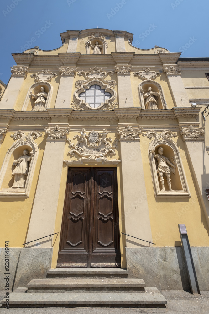 San Bernardino church in Crescentino, Vercelli, Italy