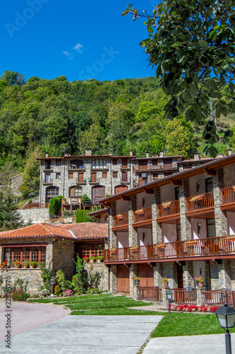 Beautiful houses in the mountains. Spain,Pyrenees.