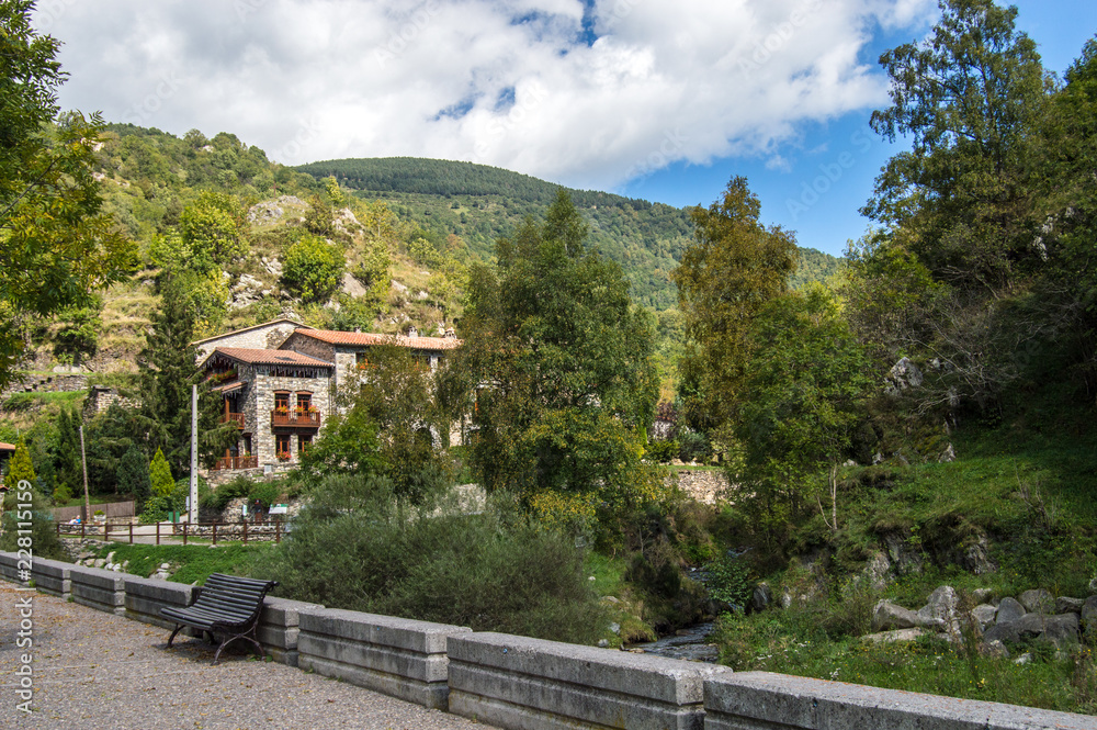 Beautiful house in the mountains. Spain,Pyrenees. Beautiful house in the mountains. Spain,Pyrenees.