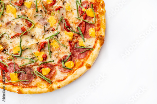pizza with corn
