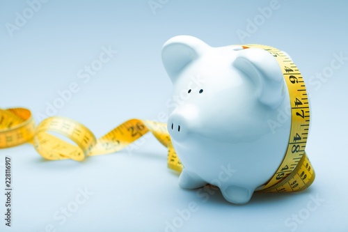 Piggy Bank with Measuring Tape