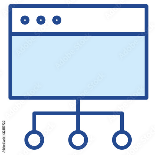 Website Browser Network Vector Icon Illustration