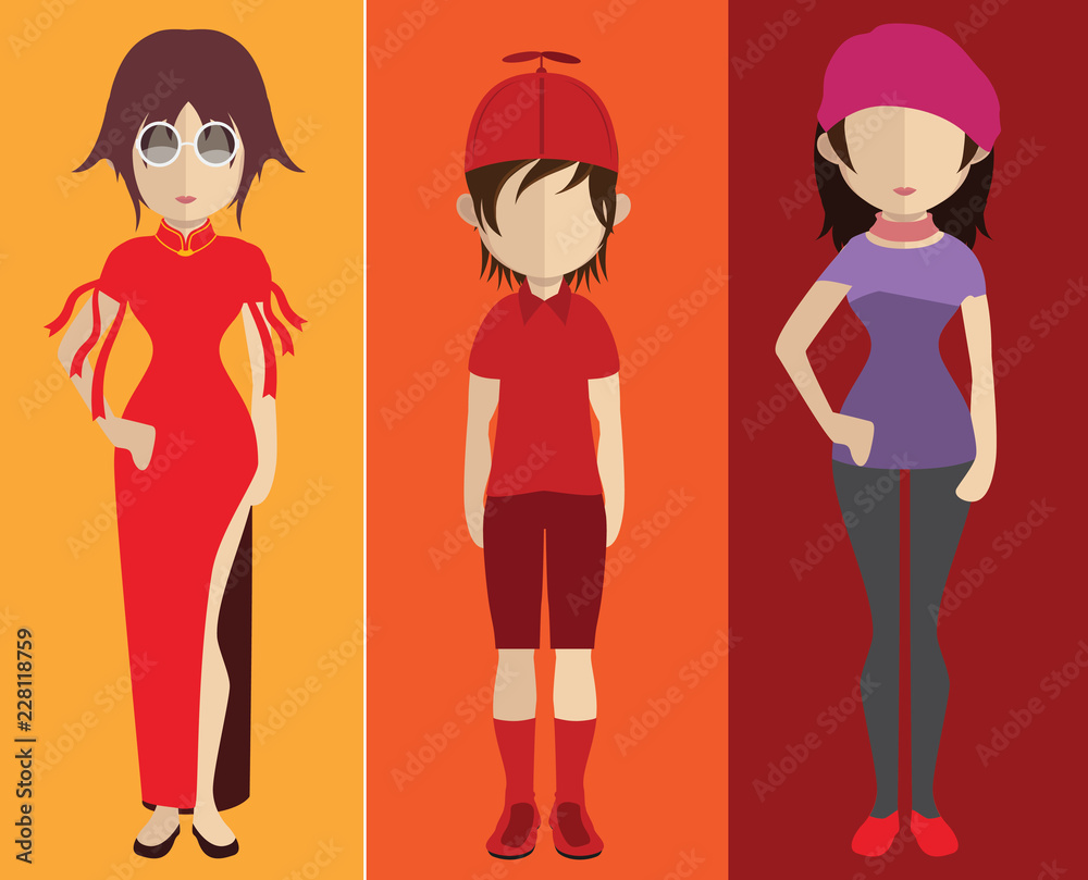 People avatar with full body and torso variations People avatar with full body and torso variations