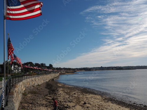 Strandpromenade von Gloucester, Massachusetts