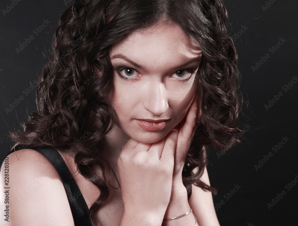 closeup portrait of a beautiful young woman. closeup portrait of a beautiful young woman.