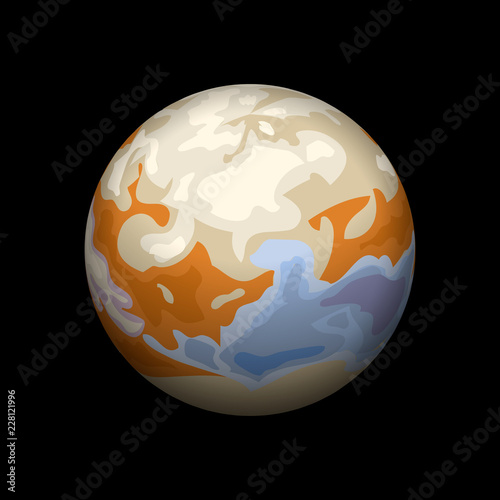 Io planet icon. Isometric of io planet vector icon for web design isolated