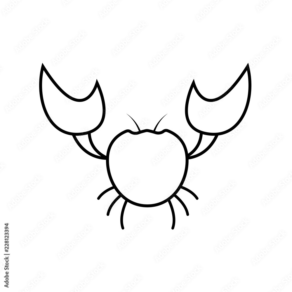 Crab Outline Clip Art