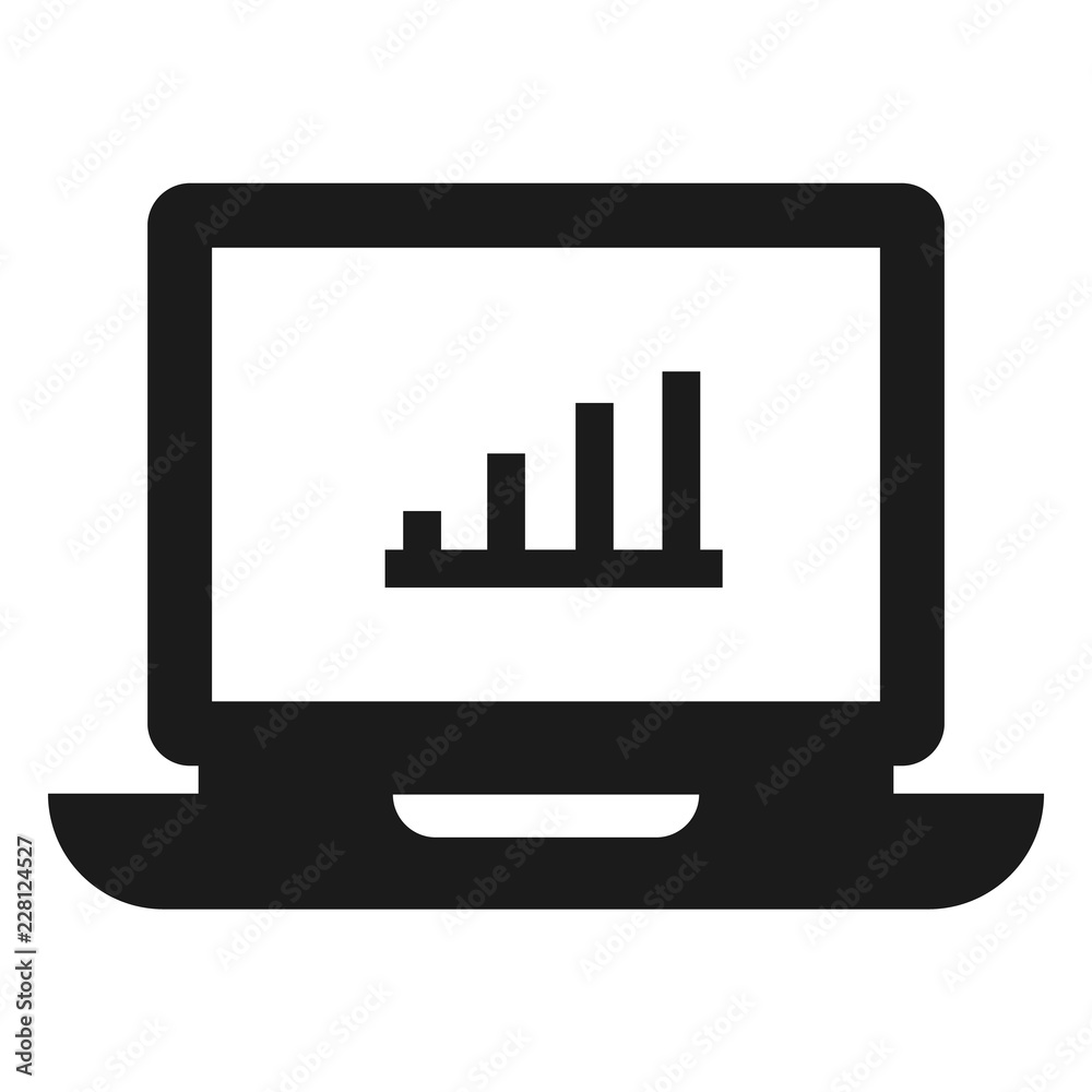 Laptop icon. Simple illustration of laptop vector icon for web design isolated on white background Laptop icon. Simple illustration of laptop vector icon for web design isolated on white background