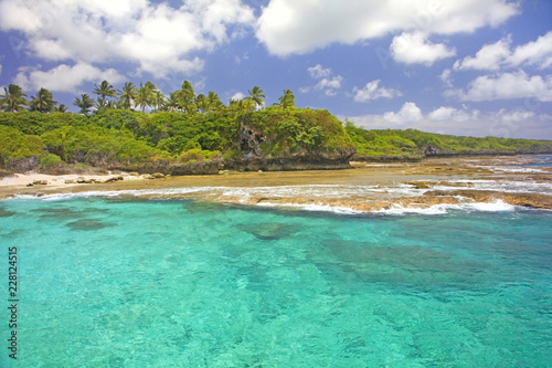 Coastline of Alofi, Niue.