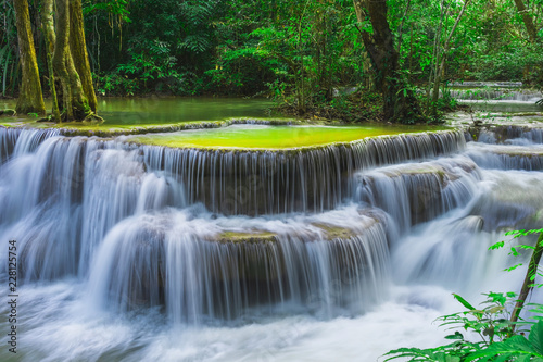 Beautiful natural of Huay Mae Khamin waterfall  Kanchanaburi Pro