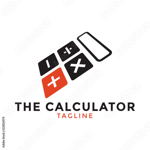 Calculator logo icon design template vector illustration