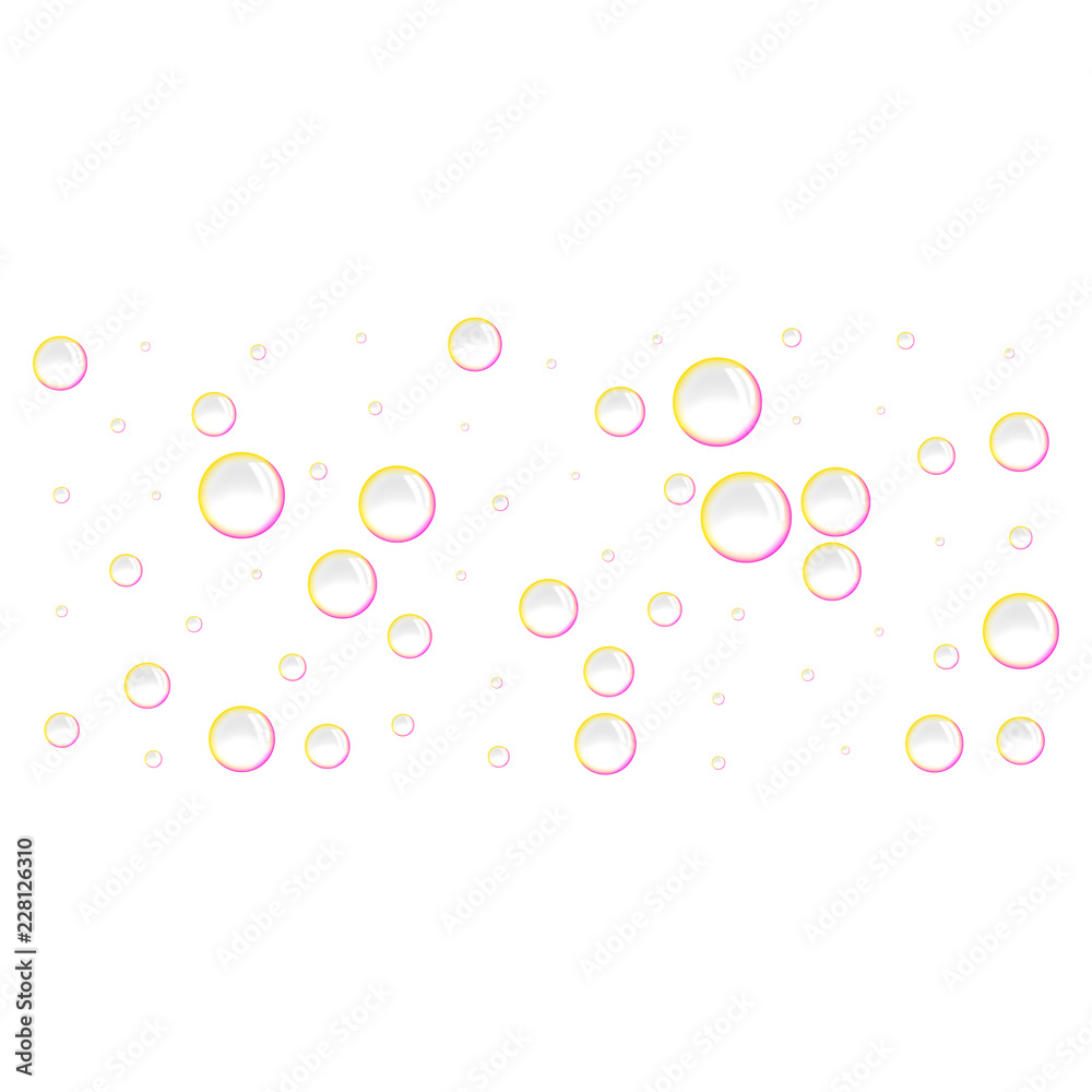 Soap bubbles icon. Realistic illustration of soap bubbles vector icon for web design isolated on white background