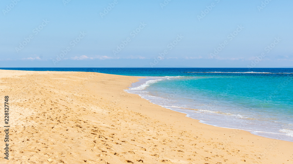 cadiz beach on a sunny day, andalucia