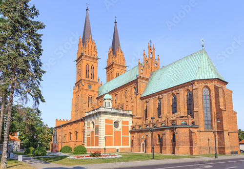Basilica Cathedral of St. Mary of Assumption in Wloclawek on Vistula river  Poland
