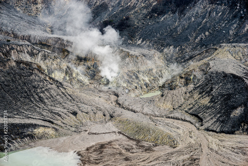 crater volcano indonesia landscape tangkuban parahu photo