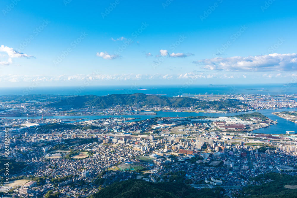 皿倉山展望台からの眺め