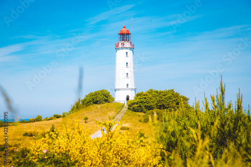 Lighthouse Dornbusch on the island Hiddensee  Ostsee  Germany