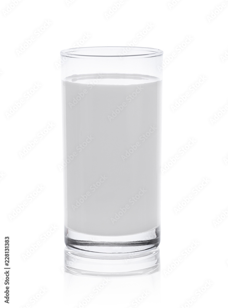 Milk glass isolated on white background. Milk glass isolated on white background.