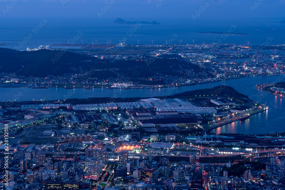 Obraz premium 新日本三大夜景（皿倉山展望台）