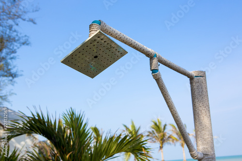 Shower at the beach photo