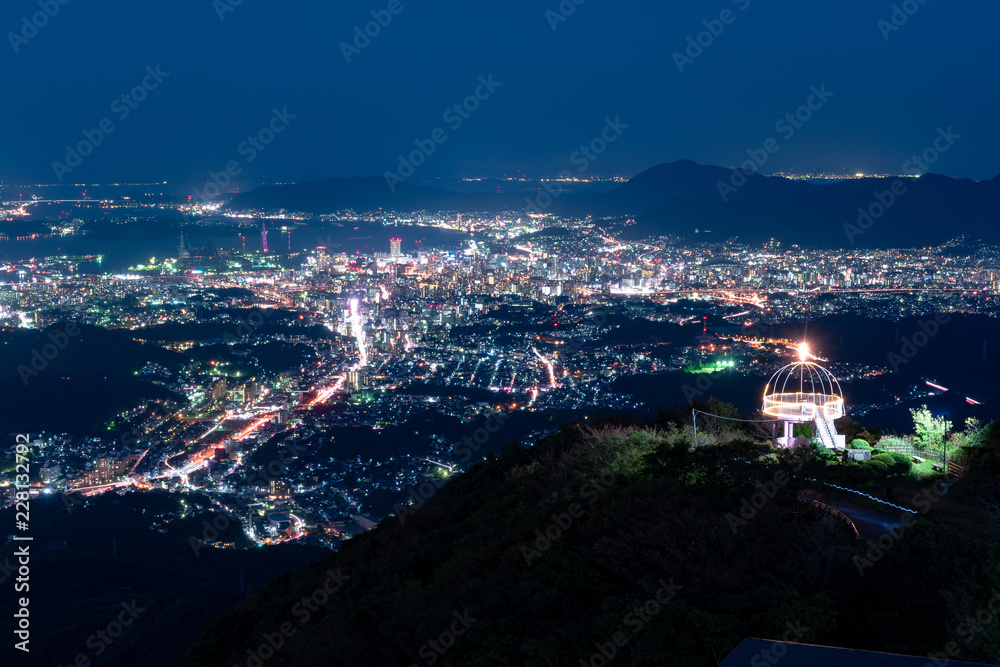 新日本三大夜景(皿倉山展望台) 新日本三大夜景(皿倉山展望台)