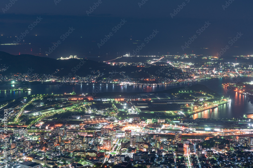 Obraz premium 新日本三大夜景（皿倉山展望台）